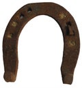 Old rusty horse shoe Royalty Free Stock Photo