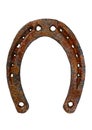 Old rusty horseshoe Royalty Free Stock Photo