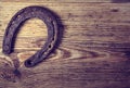 Old Rusty Horseshoe In Urban Style Royalty Free Stock Photo