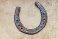 Old rusty horseshoe Royalty Free Stock Photo