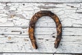 Old rusty horseshoe Royalty Free Stock Photo