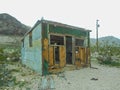 old rusty hut in the prairie Royalty Free Stock Photo