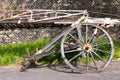 Old rusty industrial ladder