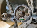 Detail of a pump with a water closure Royalty Free Stock Photo