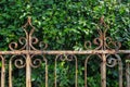 Old and rusty iron fence Royalty Free Stock Photo