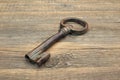 Old Rusty Iron Key Royalty Free Stock Photo