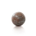 Old rusty iron metal ball isolated on white background. 3d render Royalty Free Stock Photo