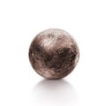 Old rusty iron metal ball isolated on white background. 3d render Royalty Free Stock Photo