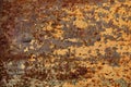 old rusty iron plate texture loose red Royalty Free Stock Photo