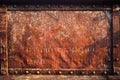 Old rusty iron wall background Royalty Free Stock Photo