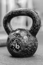 Old heavy rusty Kettlebell for crossfit Royalty Free Stock Photo