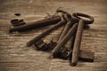 Old and rusty keys Royalty Free Stock Photo