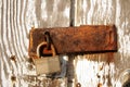 Old rusty lock Royalty Free Stock Photo