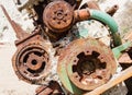 Old rusty mechanism Royalty Free Stock Photo