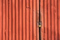 Old rusty metal container port wall