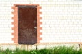 Old Rusty Metal Door Royalty Free Stock Photo