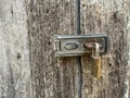 Old rusty metal door handle Royalty Free Stock Photo