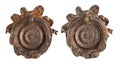 Old rusty metal door handle Royalty Free Stock Photo