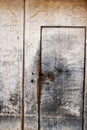 Old rusty metal door of a house Royalty Free Stock Photo