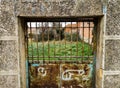 Old rusty metal door Royalty Free Stock Photo