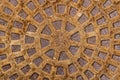 Old rusty metal drain cover Royalty Free Stock Photo