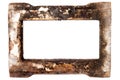 Old rusty metal frame Royalty Free Stock Photo