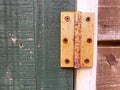 Old rusty metal hinge Royalty Free Stock Photo