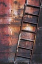 Old rusty metal ladder Royalty Free Stock Photo