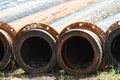 Old rusty metal pipe Royalty Free Stock Photo