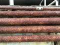 Old rusty metal pipe Royalty Free Stock Photo