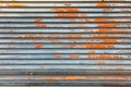 Old rusty metal sheet door background Royalty Free Stock Photo