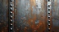 Old rusty metal texture background with rivets Royalty Free Stock Photo