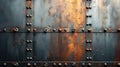 Old rusty metal texture background with rivets Royalty Free Stock Photo