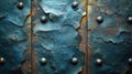 Old rusty metal texture background with rivets Royalty Free Stock Photo