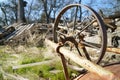 Rusty metal wheel Royalty Free Stock Photo