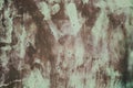 Old rusty metallic green painted abstract background Royalty Free Stock Photo