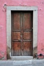 Old rusty Mexican colonial door