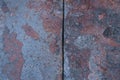 Old Rusty Obsolete Metal Texture Cut Steel Line Strip Sawn Background