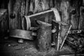 Old rusty oilcan Royalty Free Stock Photo