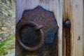 Old rusty opened lock without key Royalty Free Stock Photo