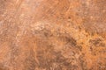 Old rusty oxidized iron texture of grunge background rust steel pattern abstract metal brown Royalty Free Stock Photo