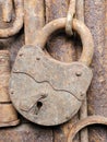 An old rusty padlock. An old rusty padlock Royalty Free Stock Photo