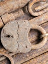 An old rusty padlock. An old rusty padlock Royalty Free Stock Photo