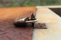 An old rusty padlock Royalty Free Stock Photo