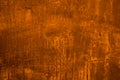 Old rusty painted metal surface. Orange, brown, red abstract rust grunge background. Royalty Free Stock Photo