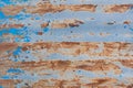 Old Rusty Peeling Paint Metal Corrugated Fence Steel Texture Background Rust Corrosion Royalty Free Stock Photo