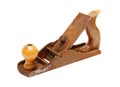 Old rusty planer isolated Royalty Free Stock Photo