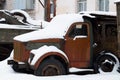 The old rusty Russian truck