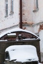 The old rusty Russian truck