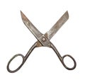 Old rusty scissors